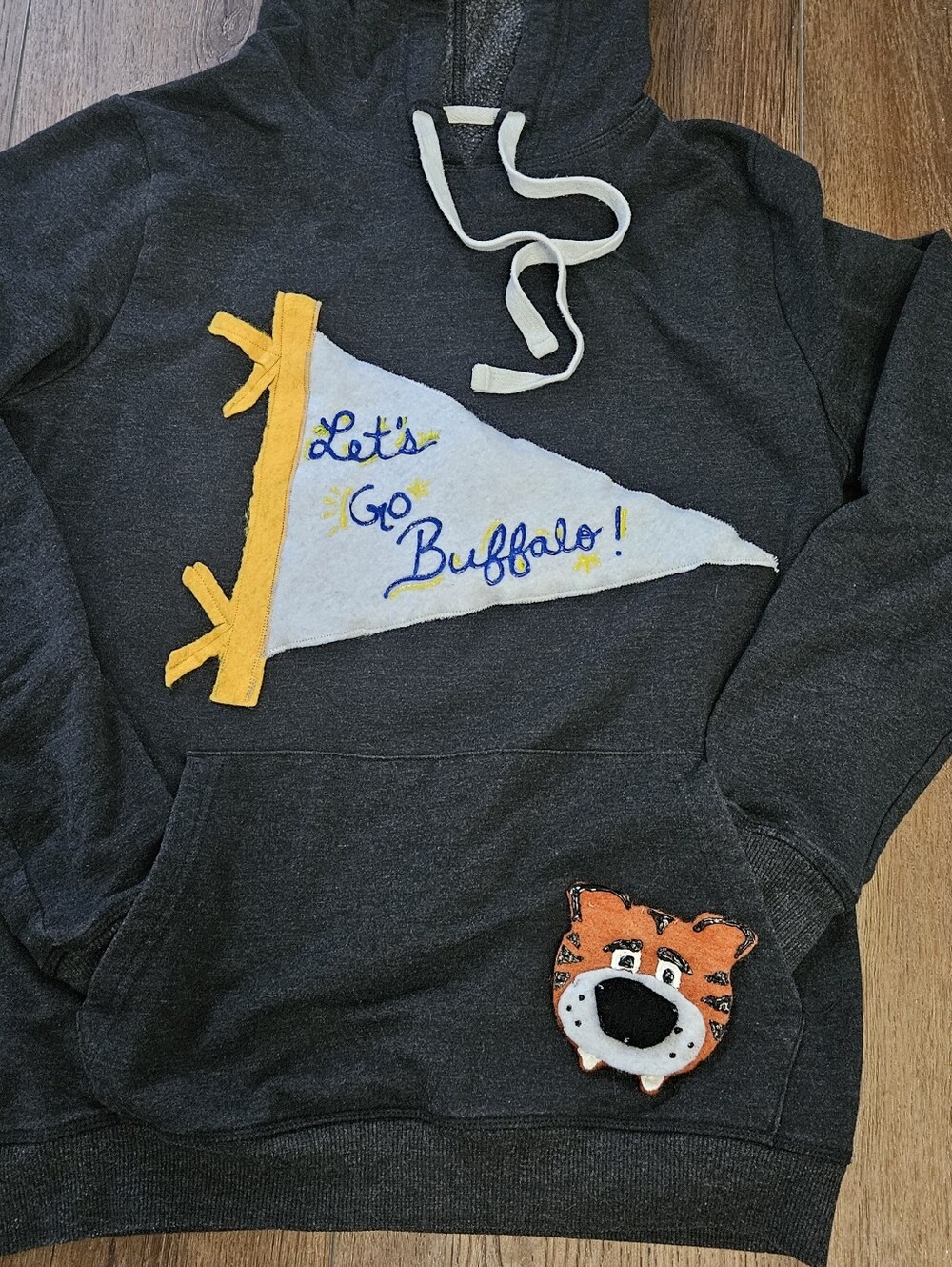 Grey Buffalo Sabres/Let's Go Buffalo Hoodie